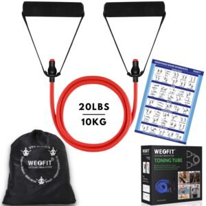 Resistance Band & Tube for Complete Workouts (20 LBS)