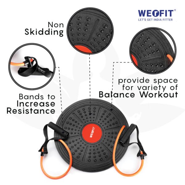 balance board with resistance band