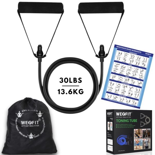 Resistance Band & Tube for Complete Workouts (30 LBS)