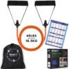 Resistance Band & Tube for Complete Workouts (40 LBS)