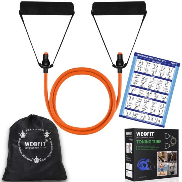 WErFIT® Resistance Band & Tube for Complete Workouts(40 LBS) with Carry Bag